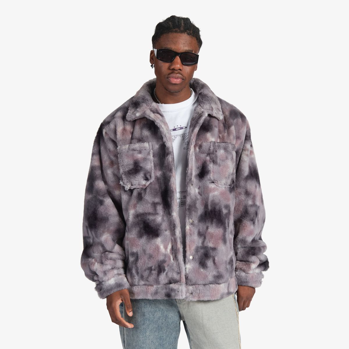 FAUX FUR JACKET (PHANTOM)