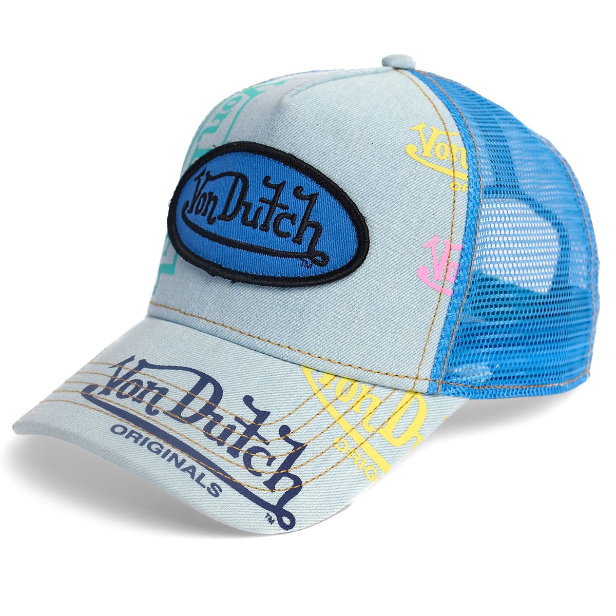 Tagged Trucker - Half Blue