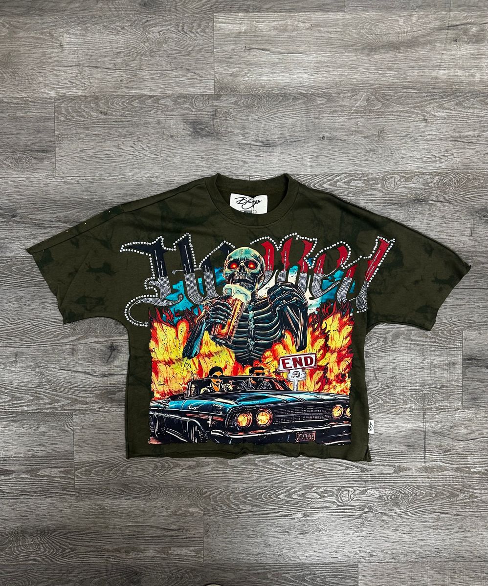 F-TERRY CROPPED T-SHIRT