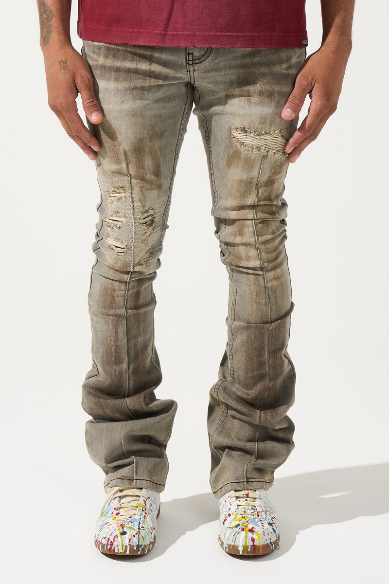 NANODUST Stacked Jeans