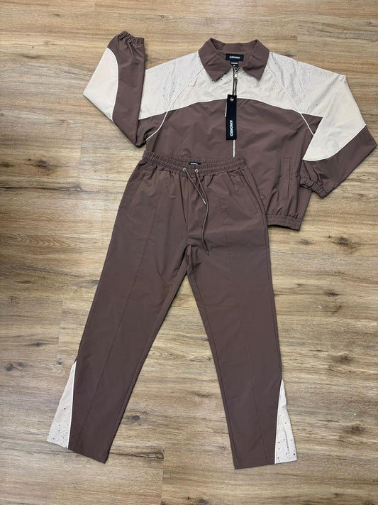 TRACK SUIT WITH RHINESTONE