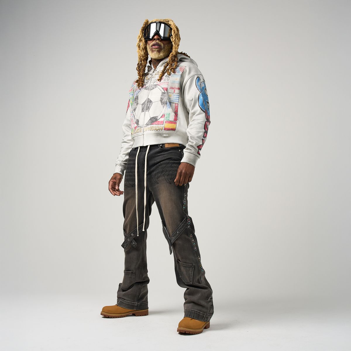 GLOBAL WHITE HOODIE-DUAA