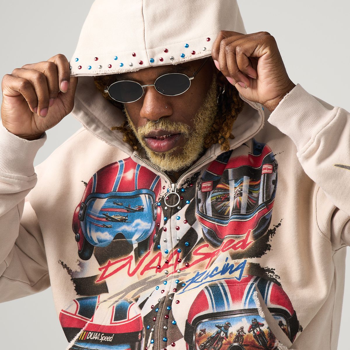 VELOCITY WASHED HOODIE-DUAA