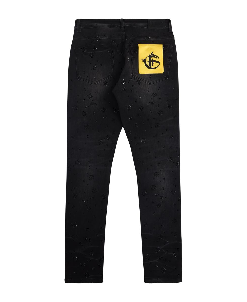 KEVIN BLK WASH SKINNY