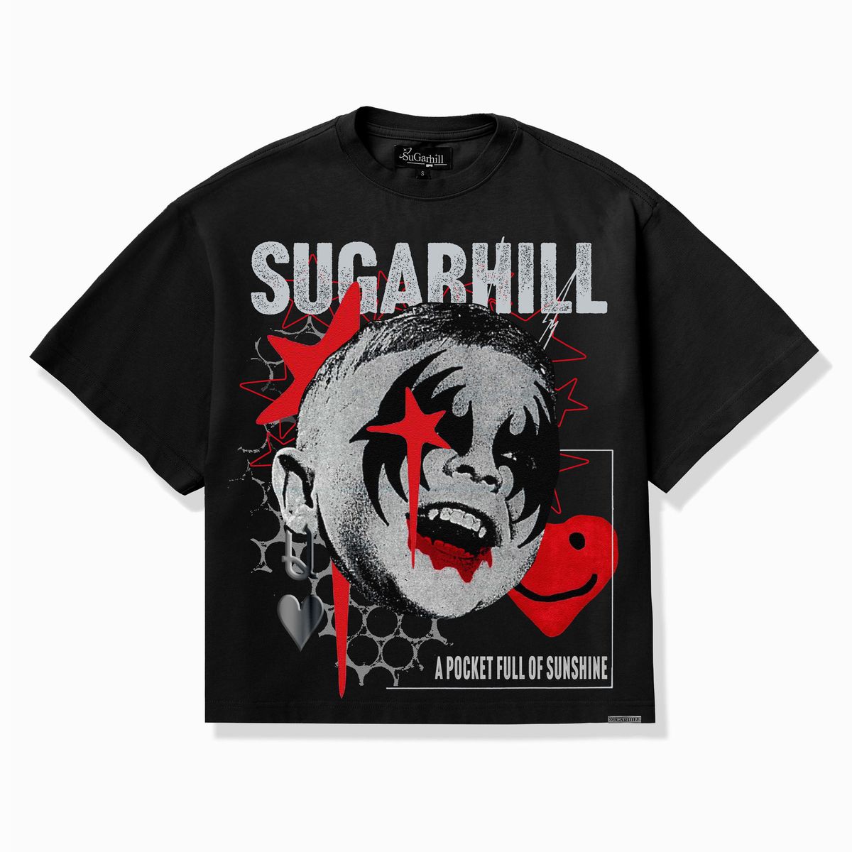"SUNSHINE" T-SHIRT (BLACK)