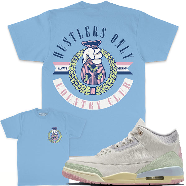 Hustlers Only Country Club - University Blue T-Shirts