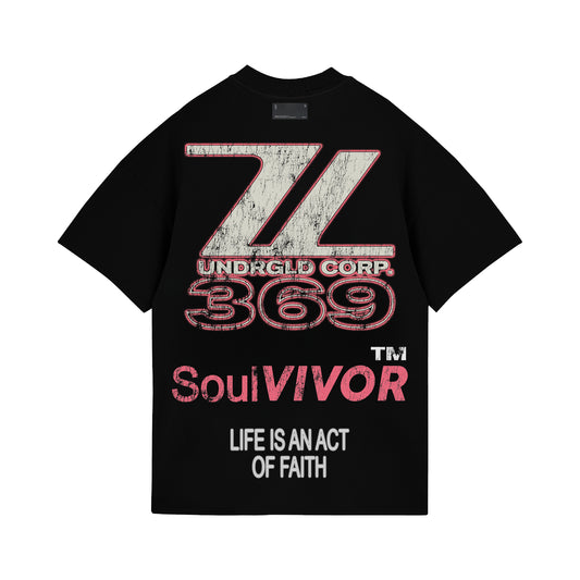 Act 1 Racer Tshirt Black
