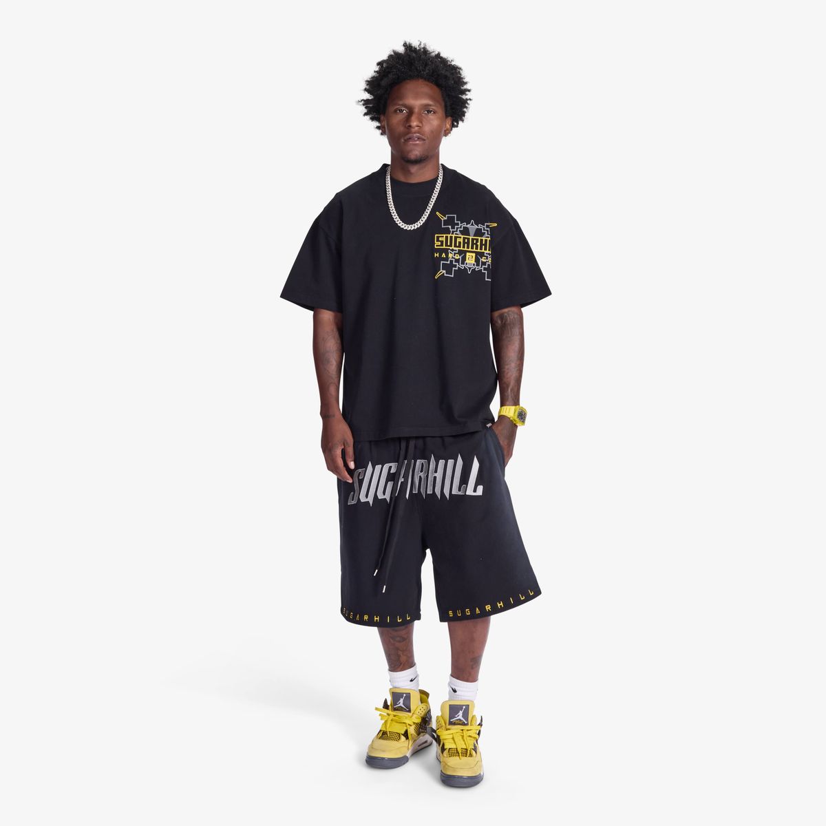 “STINGER” TERRY SHORTS (WASHED BLACK)