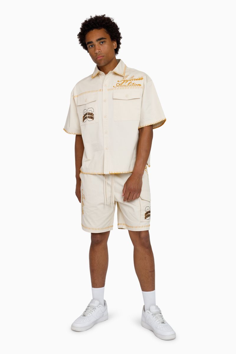 INFINITE AMBITION SS BUTTON DOWN SHIRT