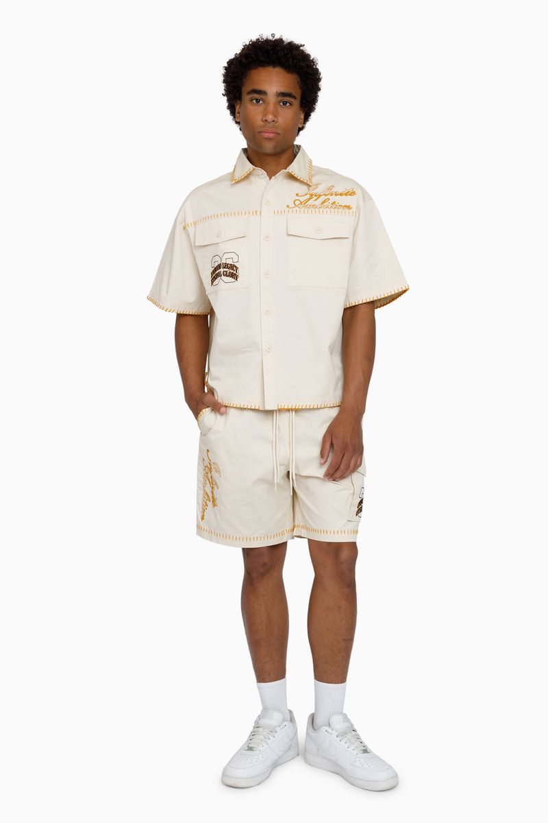 INFINITE AMBITION SS BUTTON DOWN SHIRT