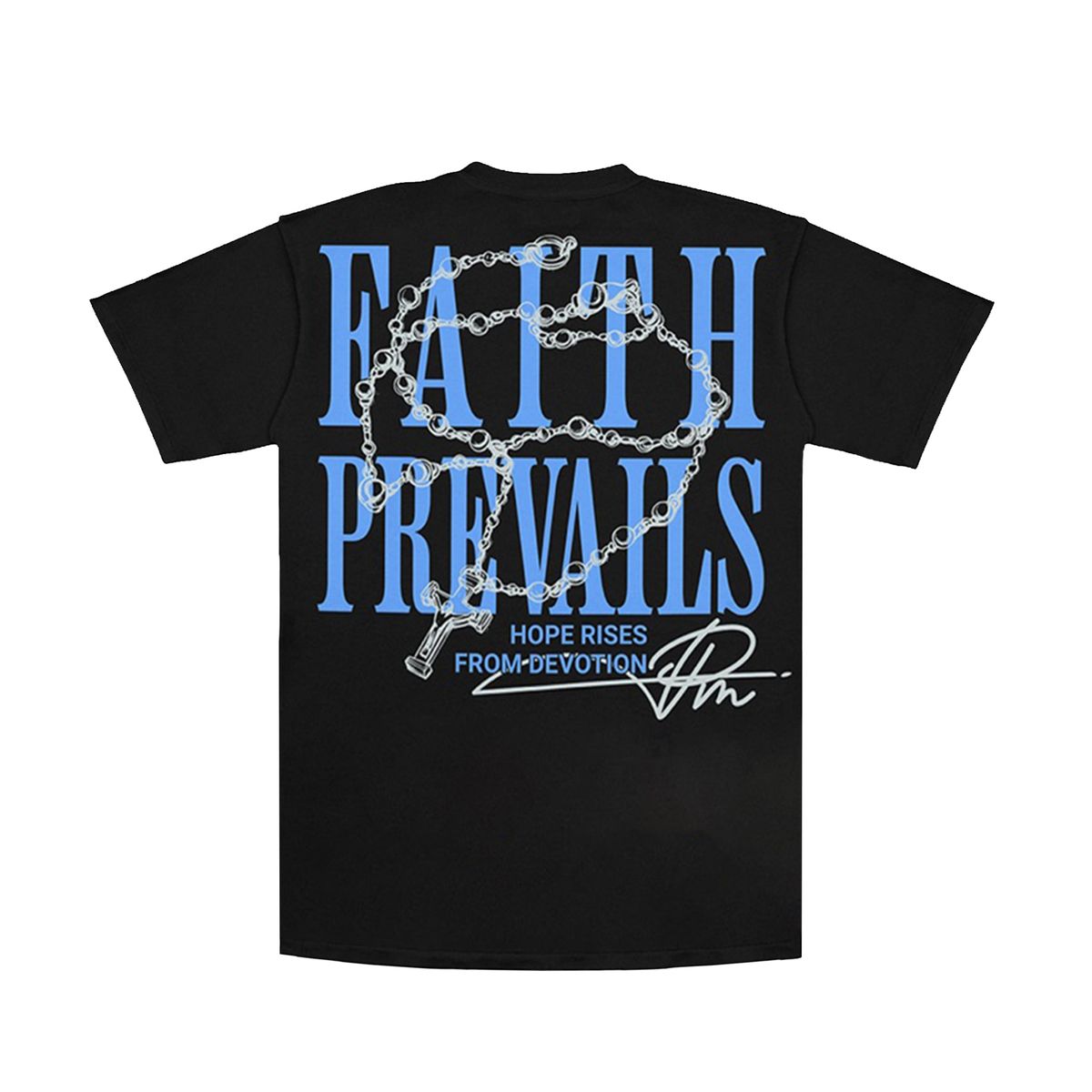 Faith Prevails Crew Neck T-Shirt Black