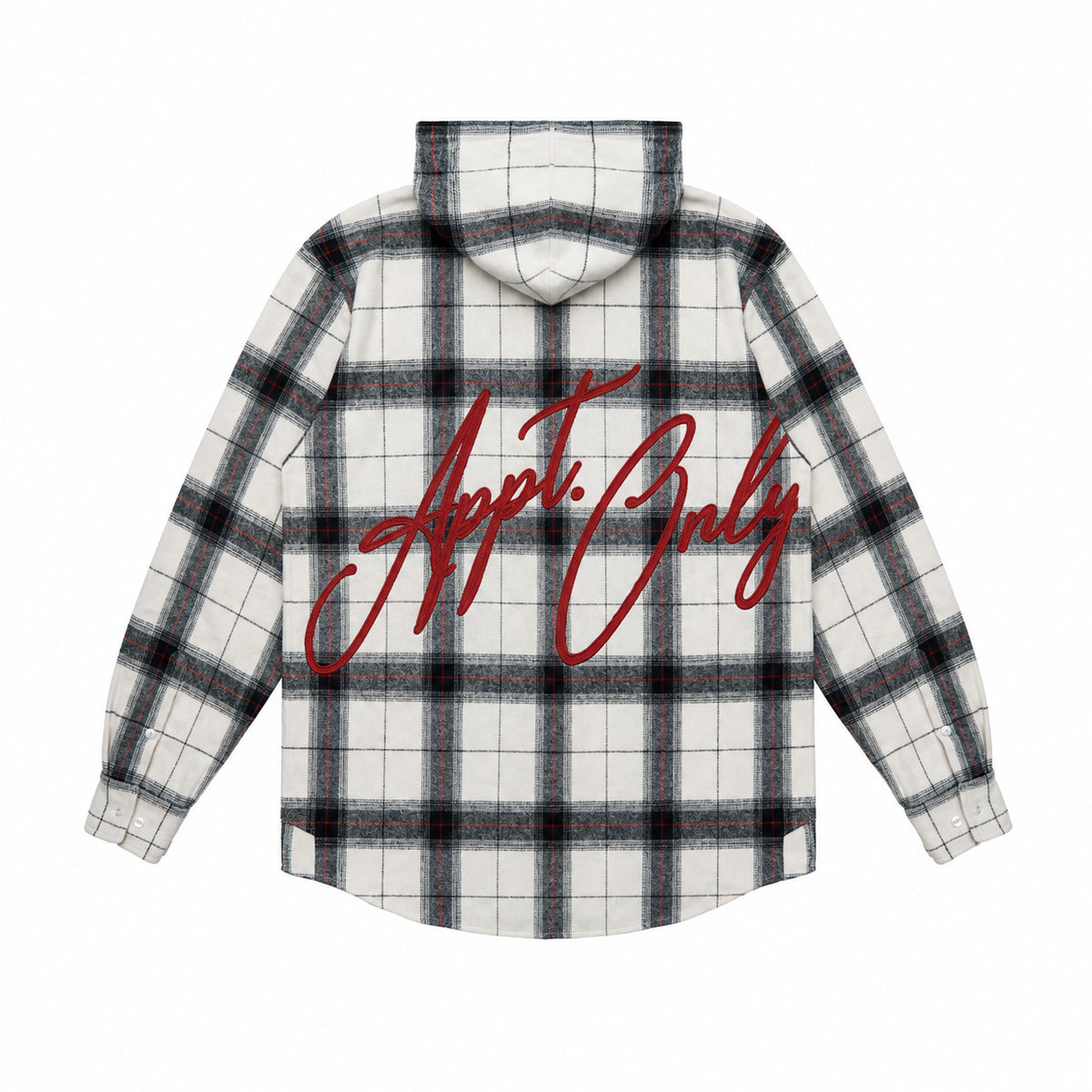 TENSION EMBROIDERED FLANNEL - Black/White