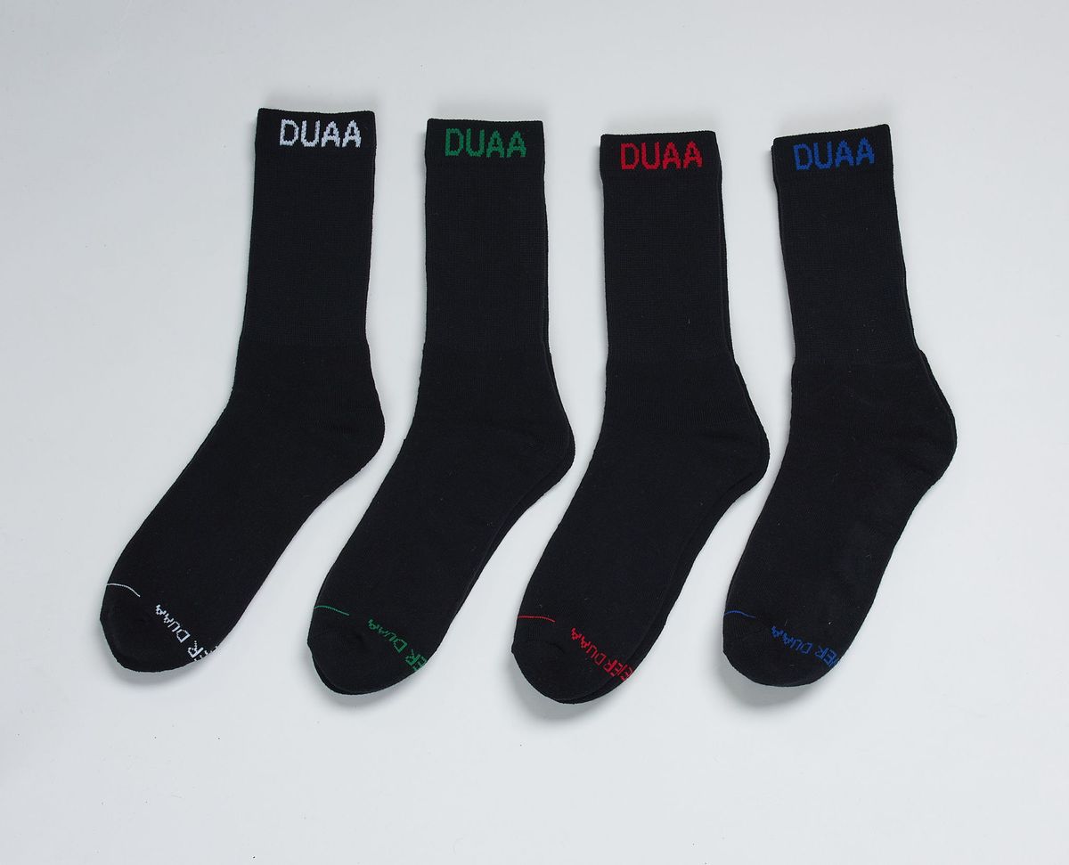 DUAA ELITE SOCKS 4-PACK "BLACK"