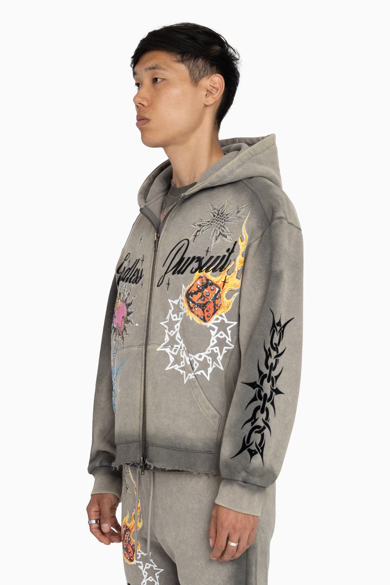 ENDLESS PURSUIT STUDDED HOODIE