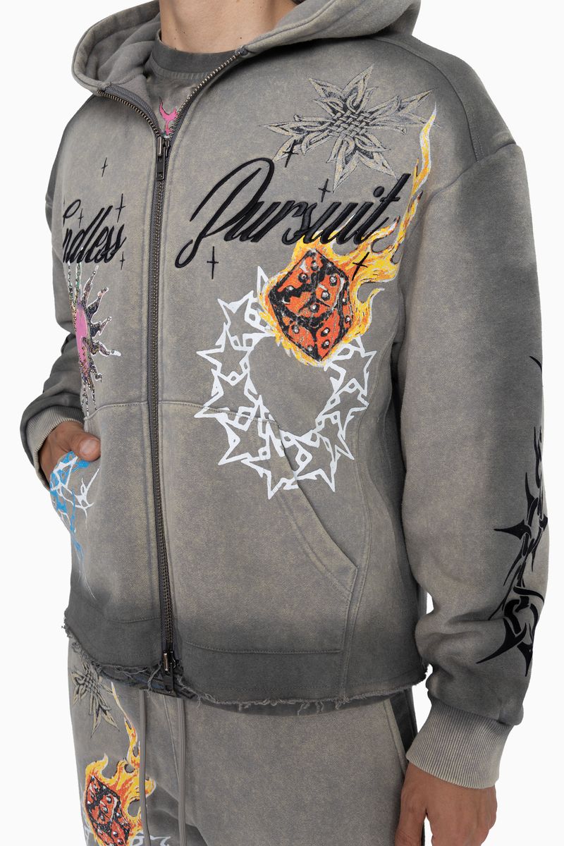 ENDLESS PURSUIT STUDDED HOODIE