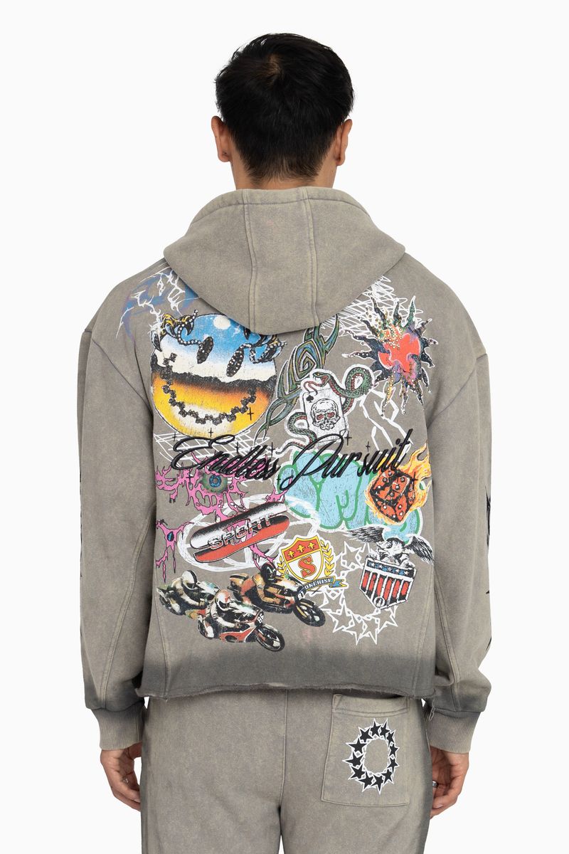 ENDLESS PURSUIT STUDDED HOODIE