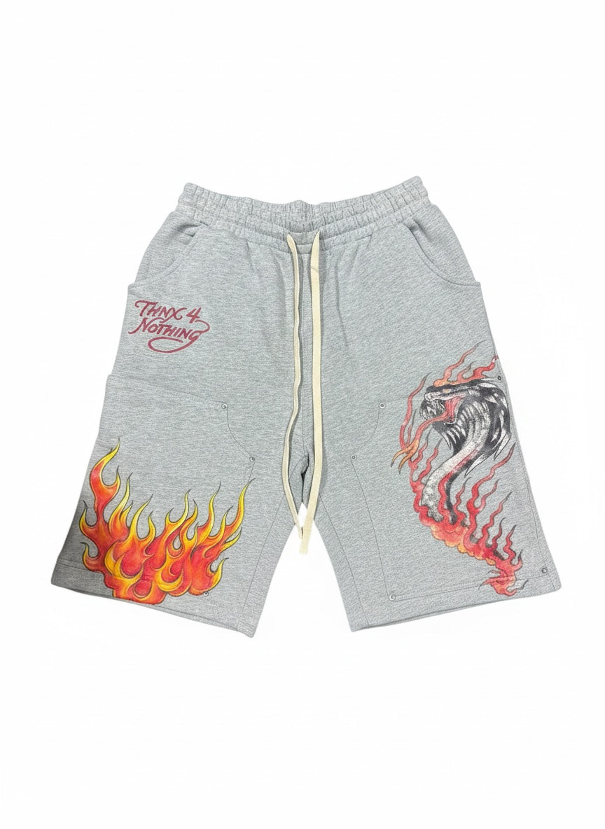 COBRA SWEAT SHORTS - Grey