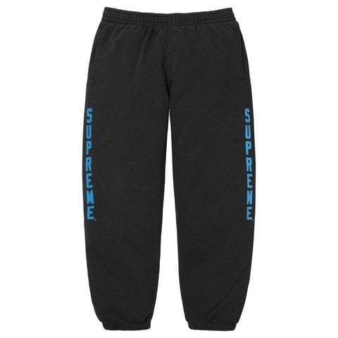 Supreme Washed Logo Sweatpant - Black