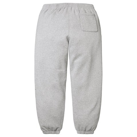Supreme Washed Logo Sweatpant - Heather Grey
