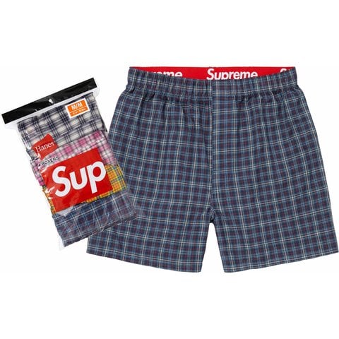 Supreme/Hanes Plaid Boxers (4 Pack) - Multicolor
