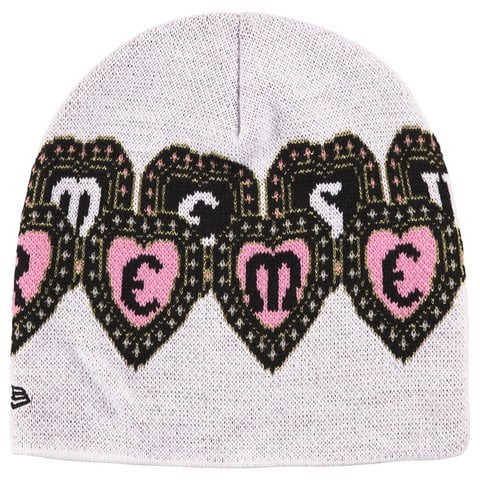 Supreme New Era Hearts Beanie - White