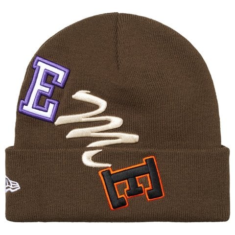 Supreme New Era Arc Beanie - Brown