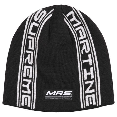 Supreme/Martine Rose Jacquard Beanie - Black