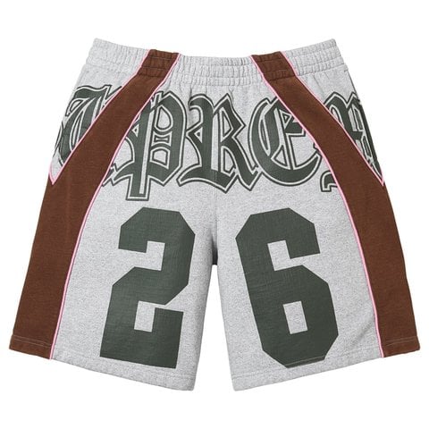 Supreme Paneled Sweatshort - Heather Grey
