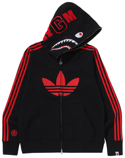 BAPE x adidas Shark Fleece Full Zip Hoodie