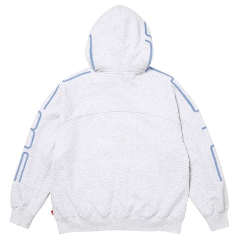 Supreme Connect Zip Up Hooded Sweatshirt - Ash Grey