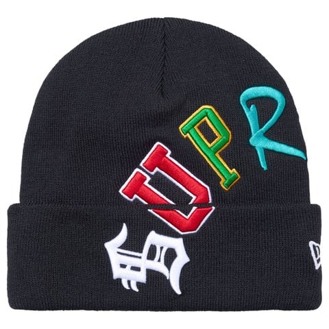 Supreme New Era Arc Beanie - Navy