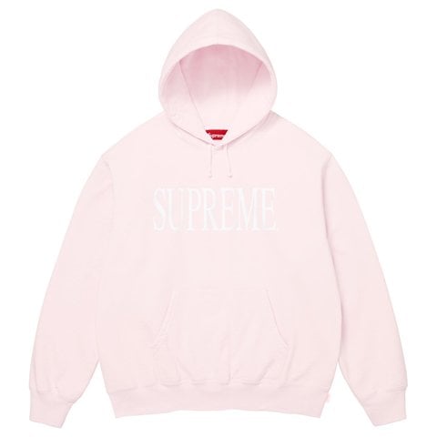Supreme Capital Hooded Sweatshirt - Pale Pink