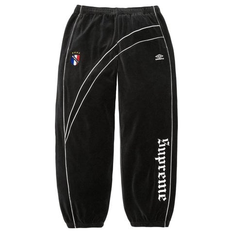 Supreme/Umbro Velour Track Pant - Black