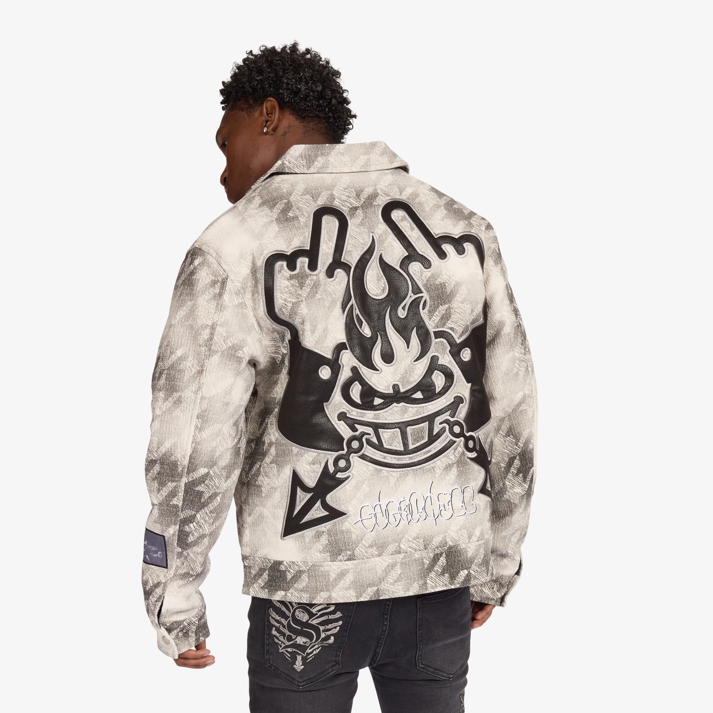 "FRANZ" TRUCKER JACKET (GRAY TOOTH)