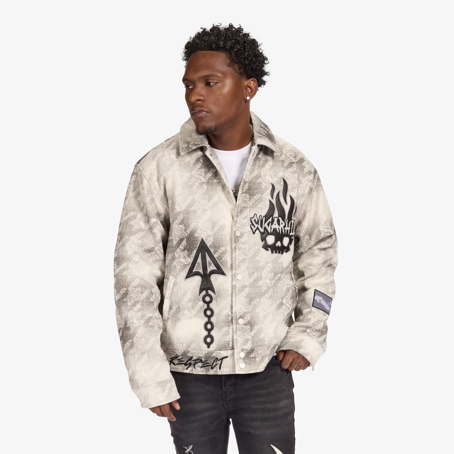 "FRANZ" TRUCKER JACKET (GRAY TOOTH)