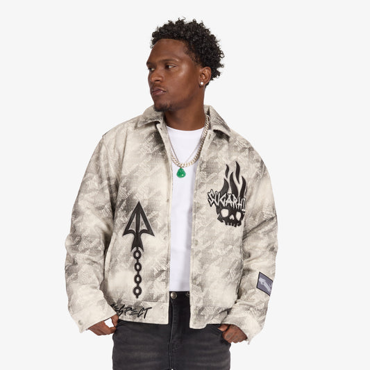 "FRANZ" TRUCKER JACKET (GRAY TOOTH)