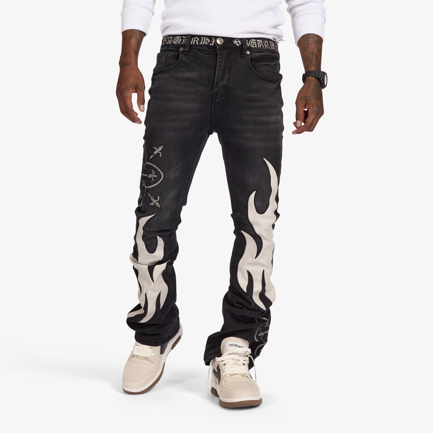 "LIVER" STACKED JEANS