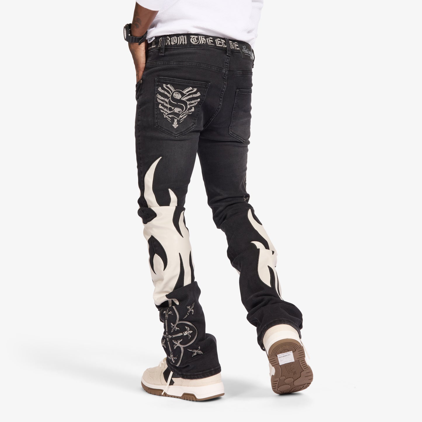 "LIVER" STACKED JEANS
