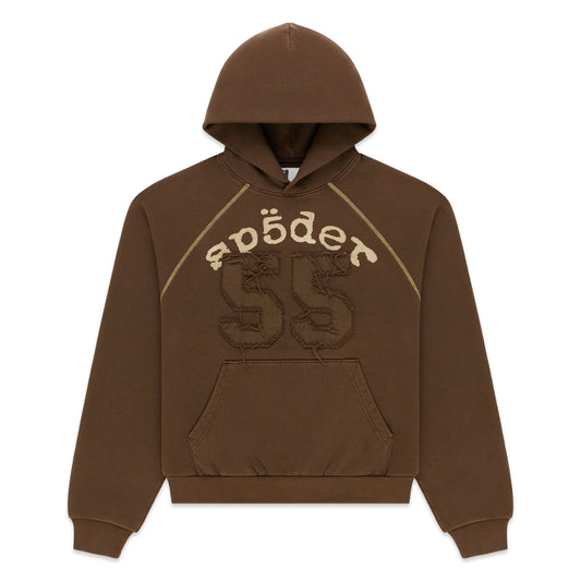 Sp5der 55 University Hoodie - Brown