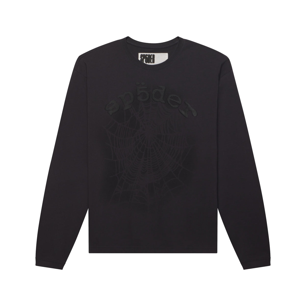 Sp5der Distressed OG Web V2 Longsleeve - Granite