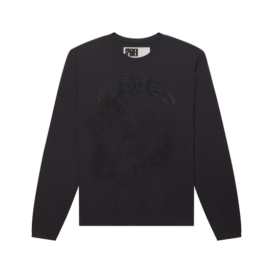 Sp5der Distressed OG Web V2 Longsleeve - Granite