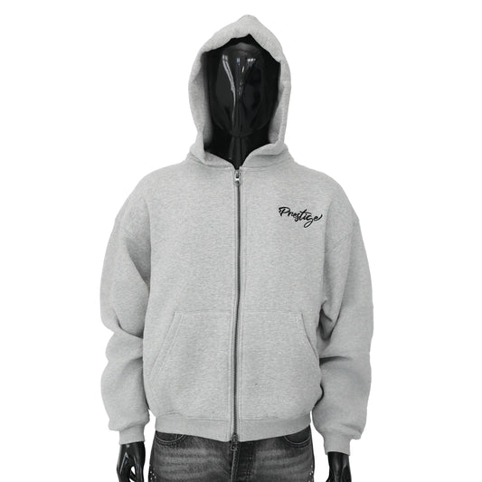 Prestige Grey Backpack Hoodie