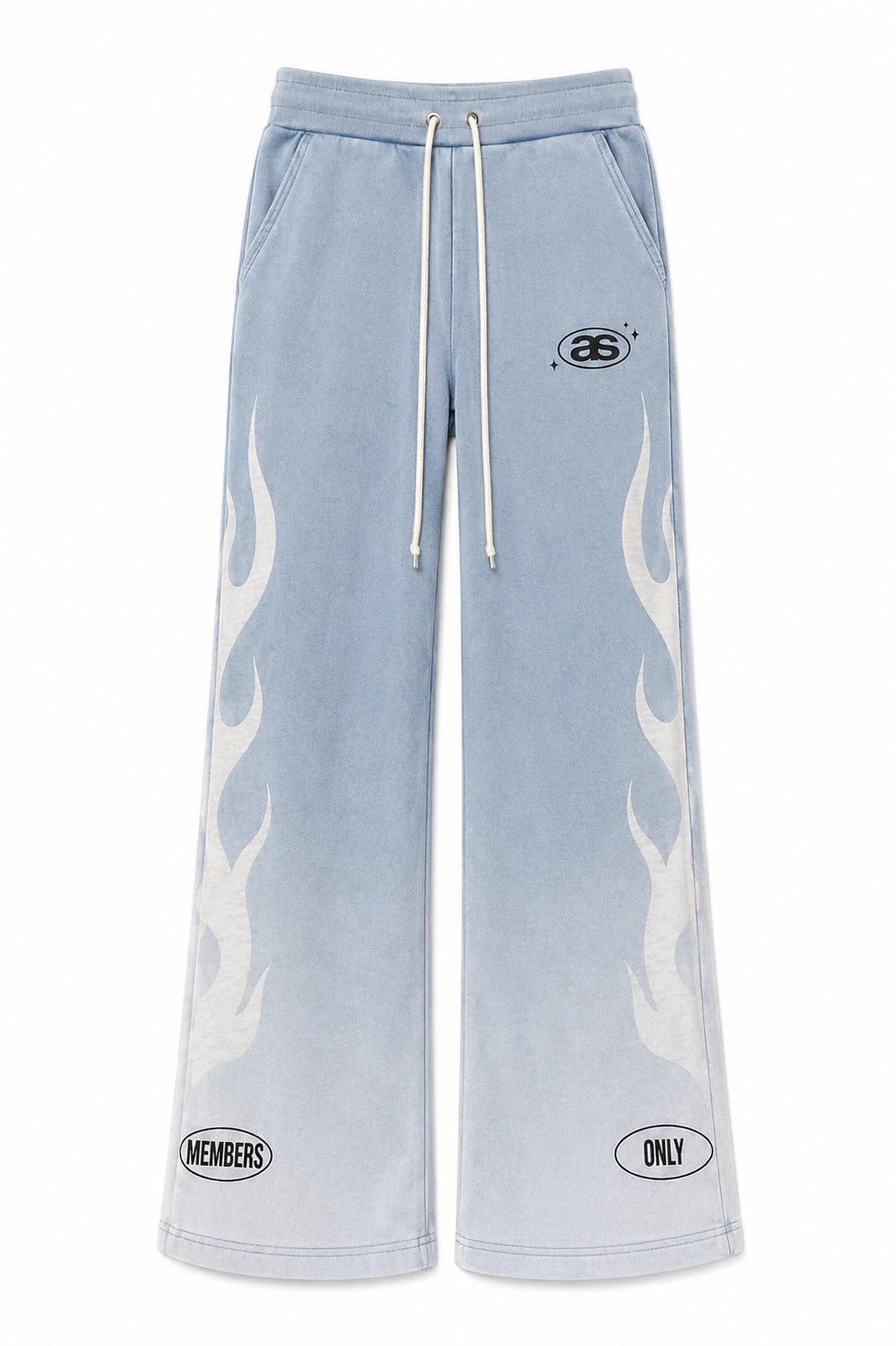 MEMBERS FLARE SWEATPANTS - Light Blue
