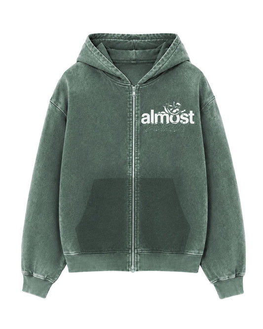 ENEMIES ZIP HOODIE - Green
