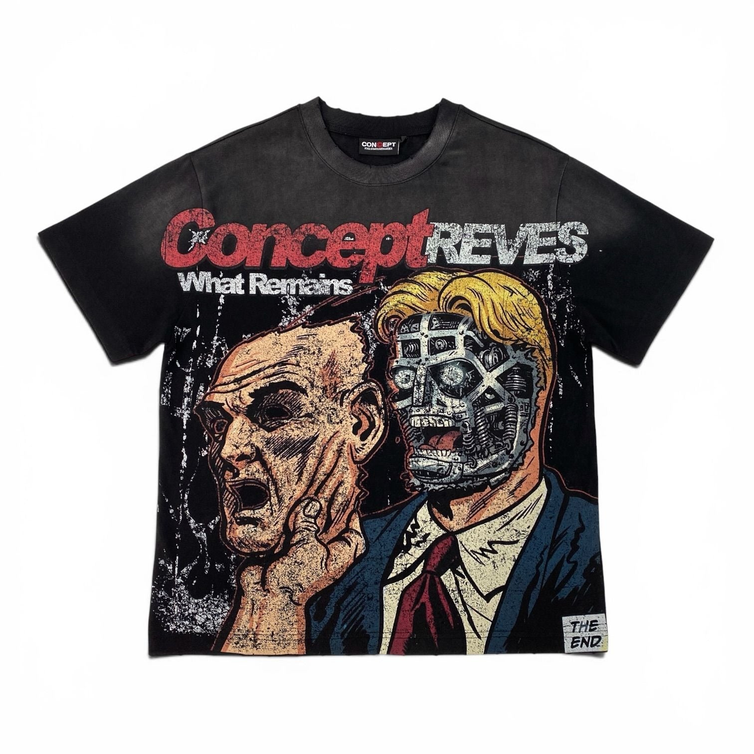 "Reves" Tee - Black Wash