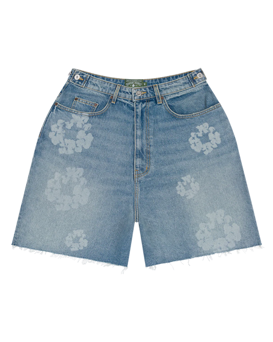 Laser Wreath Denim Short