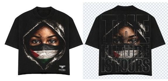 Keffiyeh Tee - Black