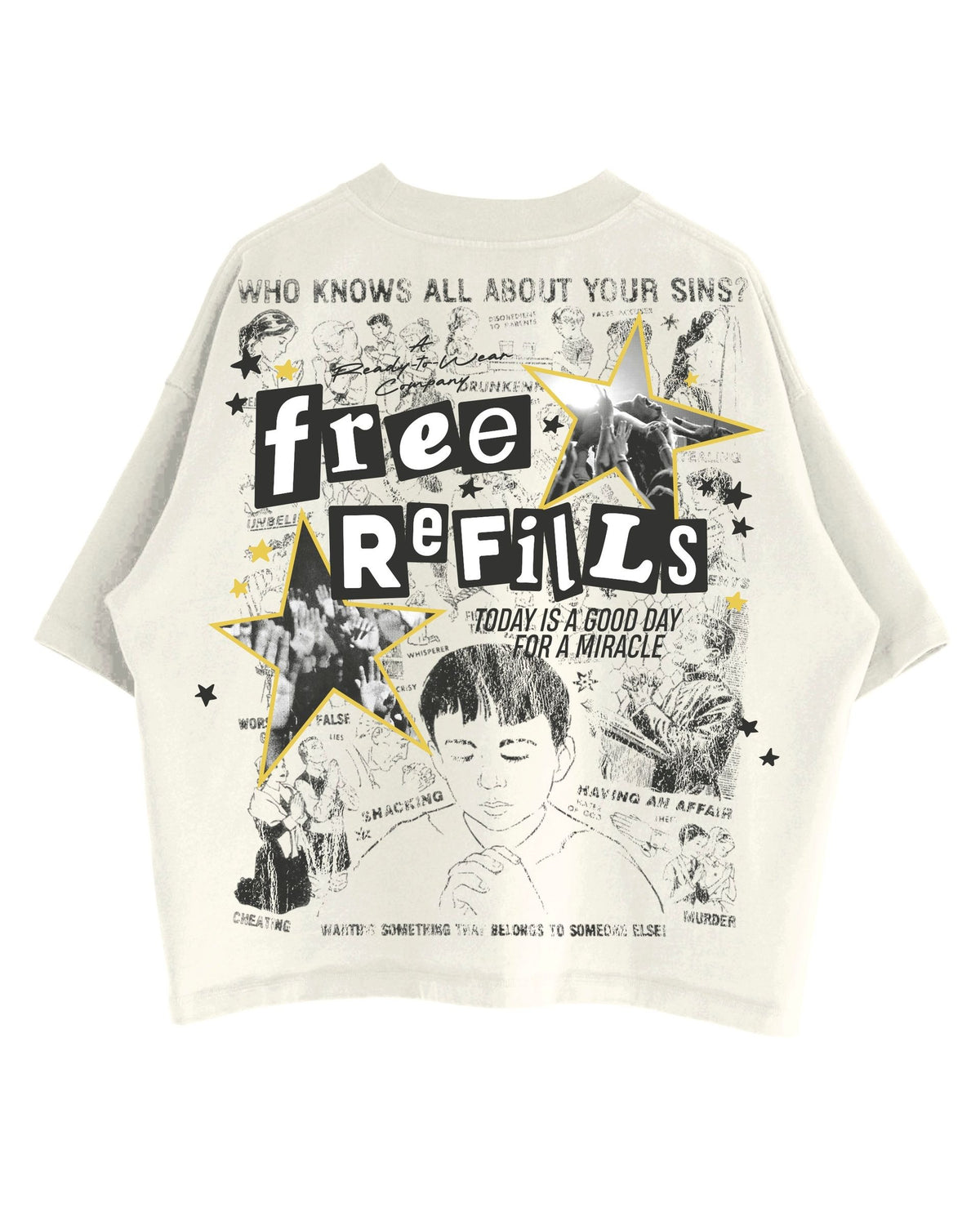 MIRACLE TEE - Cream