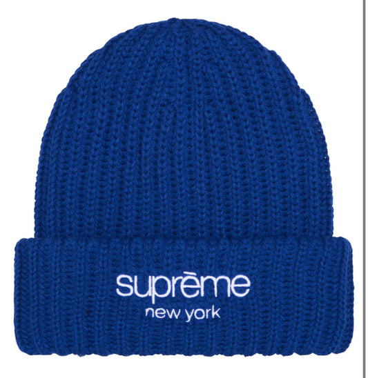 Chunky Rib Classic Logo Beanie