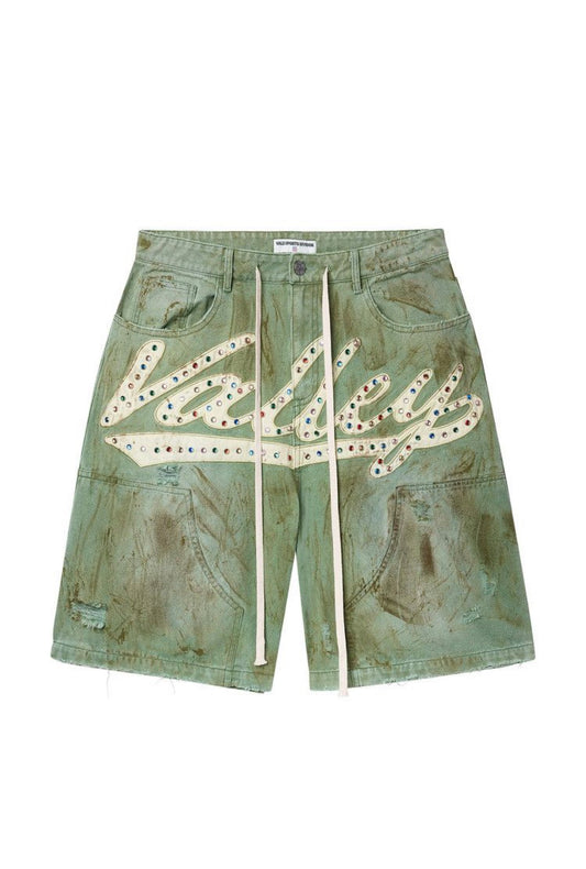 Vale skittle jorts (dirt/green)
